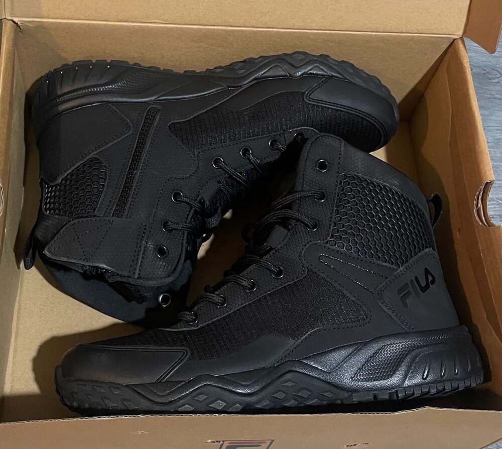 Fila Women's Chastizer Military & Tactical Side Zip Boot Black